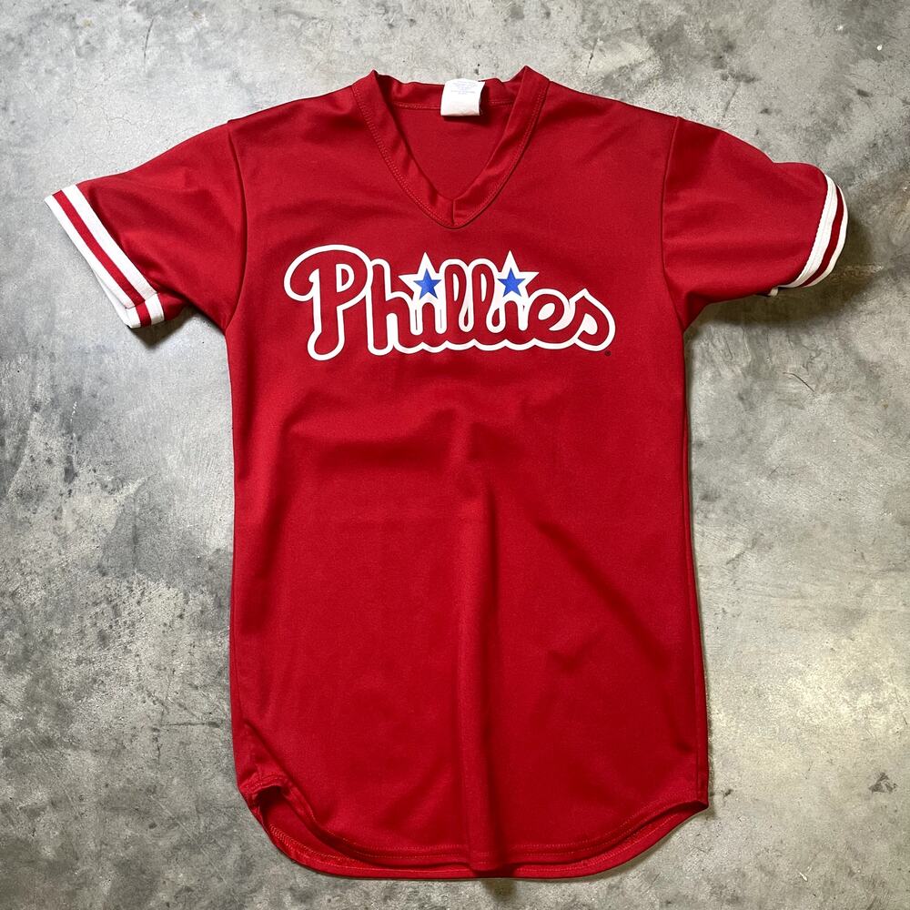 Majestic Red Phillies Short Sleeve Tee